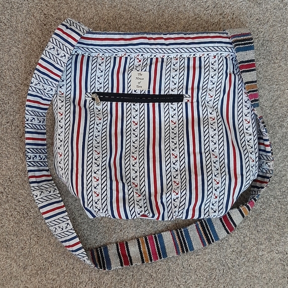 BOHO BAG Sling Market Crossbody Beach Shopping Tassles Bookbag Purse Travel Bag - Picture 8 of 12